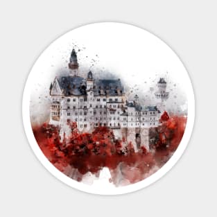 Castle watercolor Magnet